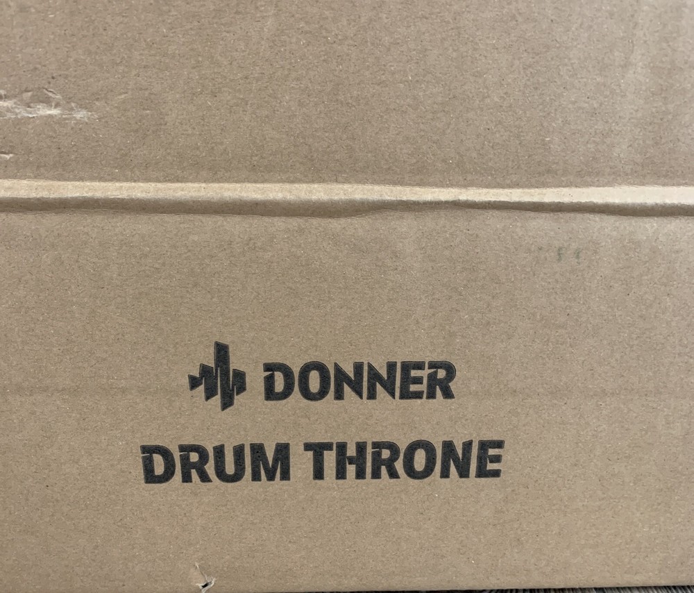 Drum Throne Set, Padded Seat Height Adjustable Drum Stools, 5A Drumsticks