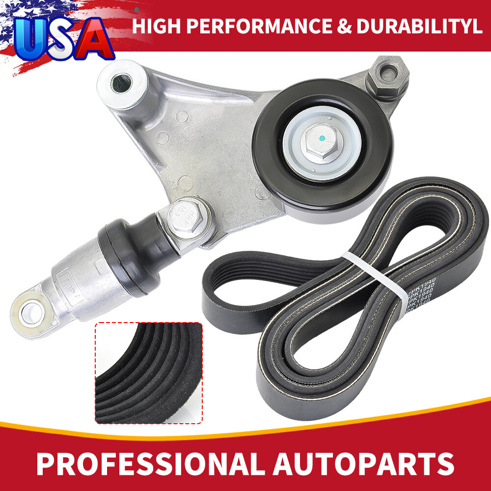 Drive Belt Tensioner Assembly with Pulley For Toyota Camry RAV4 Highlander Venza