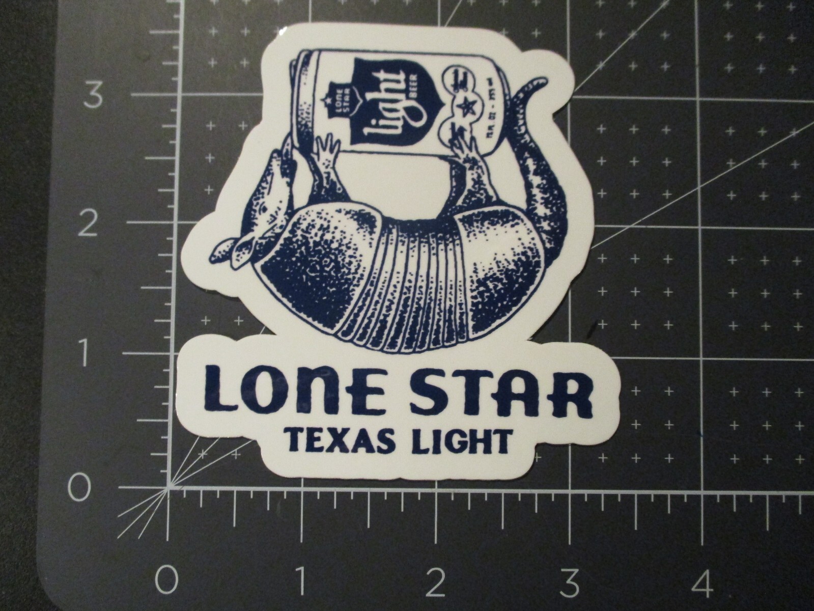 LONE STAR LIGHT Texas Armadillo light STICKER decal craft beer brewery brewing O