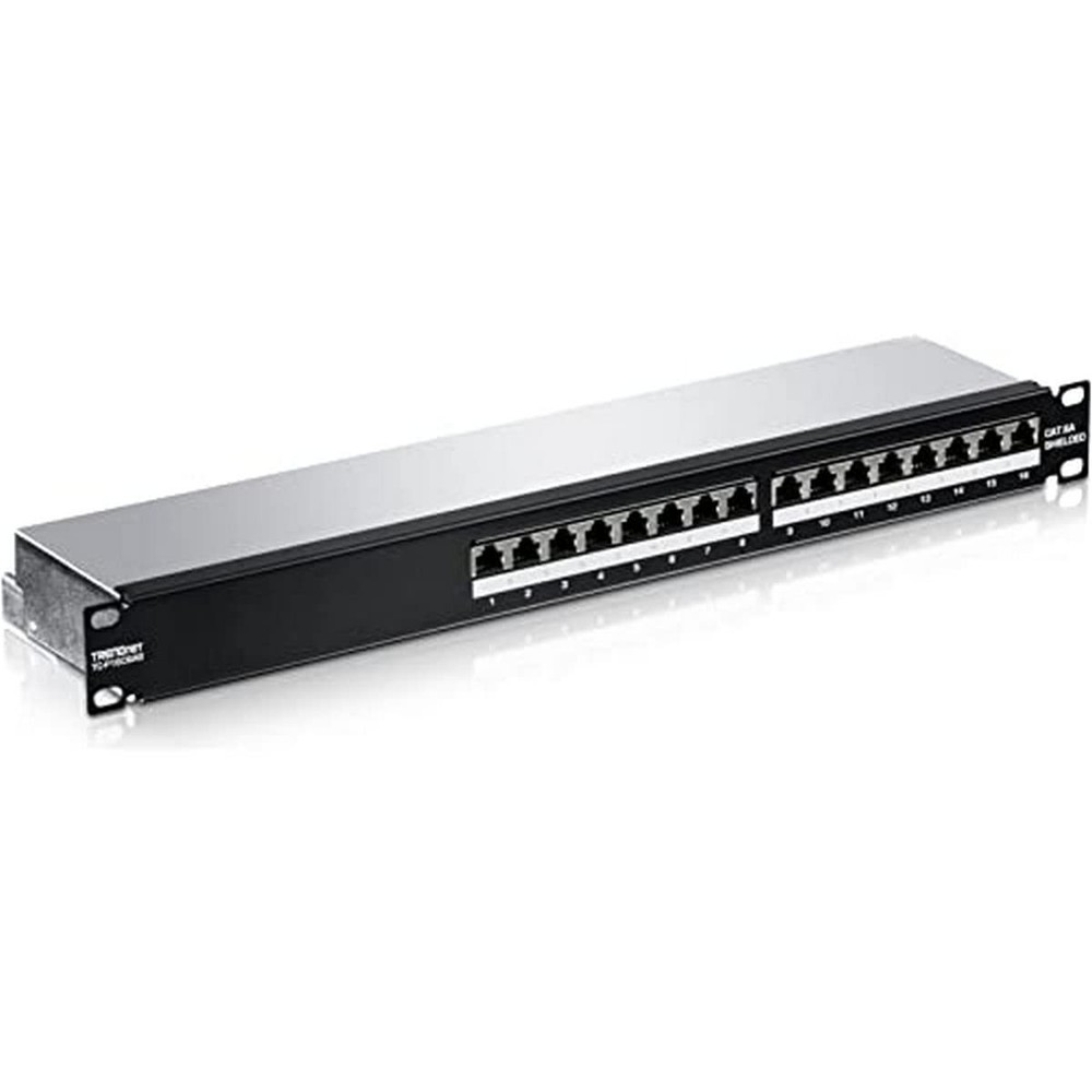 TRENDnet 16 Port Cat6A Shielded Patch Panel 10G Ready Network Interface