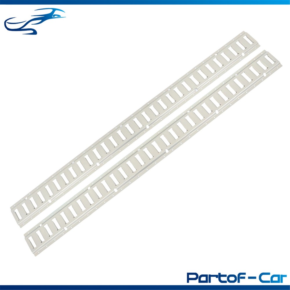 Silver 2 Pack 60" E Track Rail Sections Fit For Mounting In Trailers