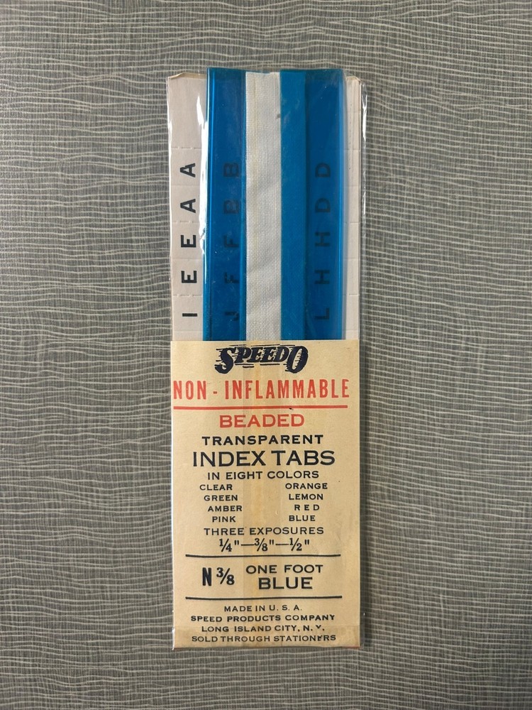 BeadO Non-Inflammable Beaded Trabsparent Index Tabs