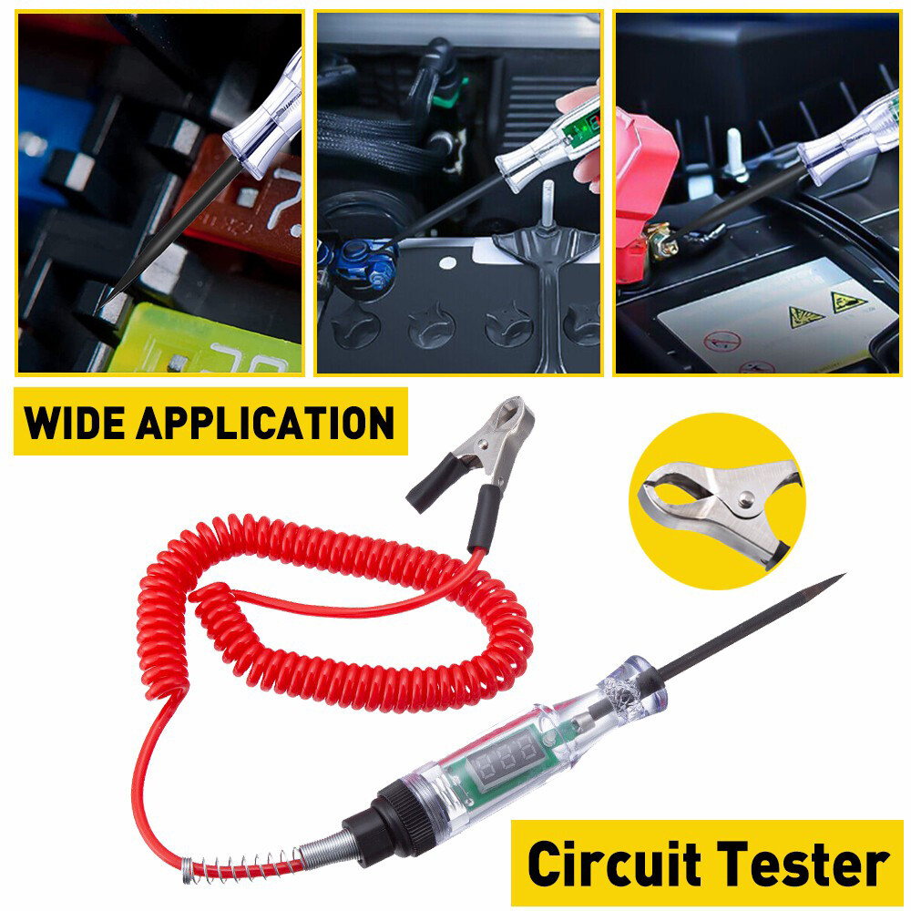 Car Auto 6-24V Power Probe Circuit Electrical Digital Tester Test Device System