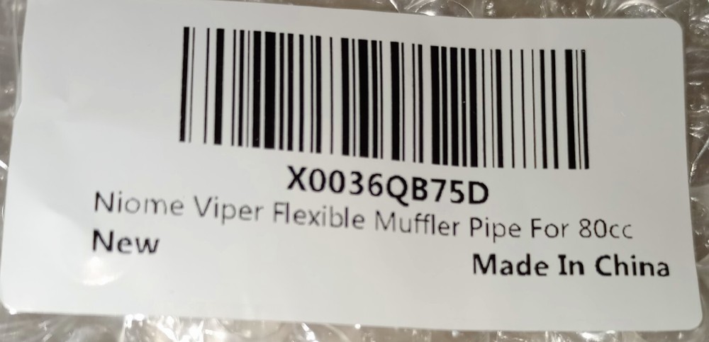 Niome Viper Flexible Muffler Pipe For 80cc