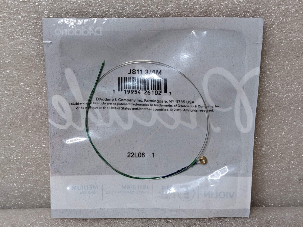 🔥NEW🔥 D'Addario Prelude Violin Single E String, 3/4 Scale, Medium Tension (X)