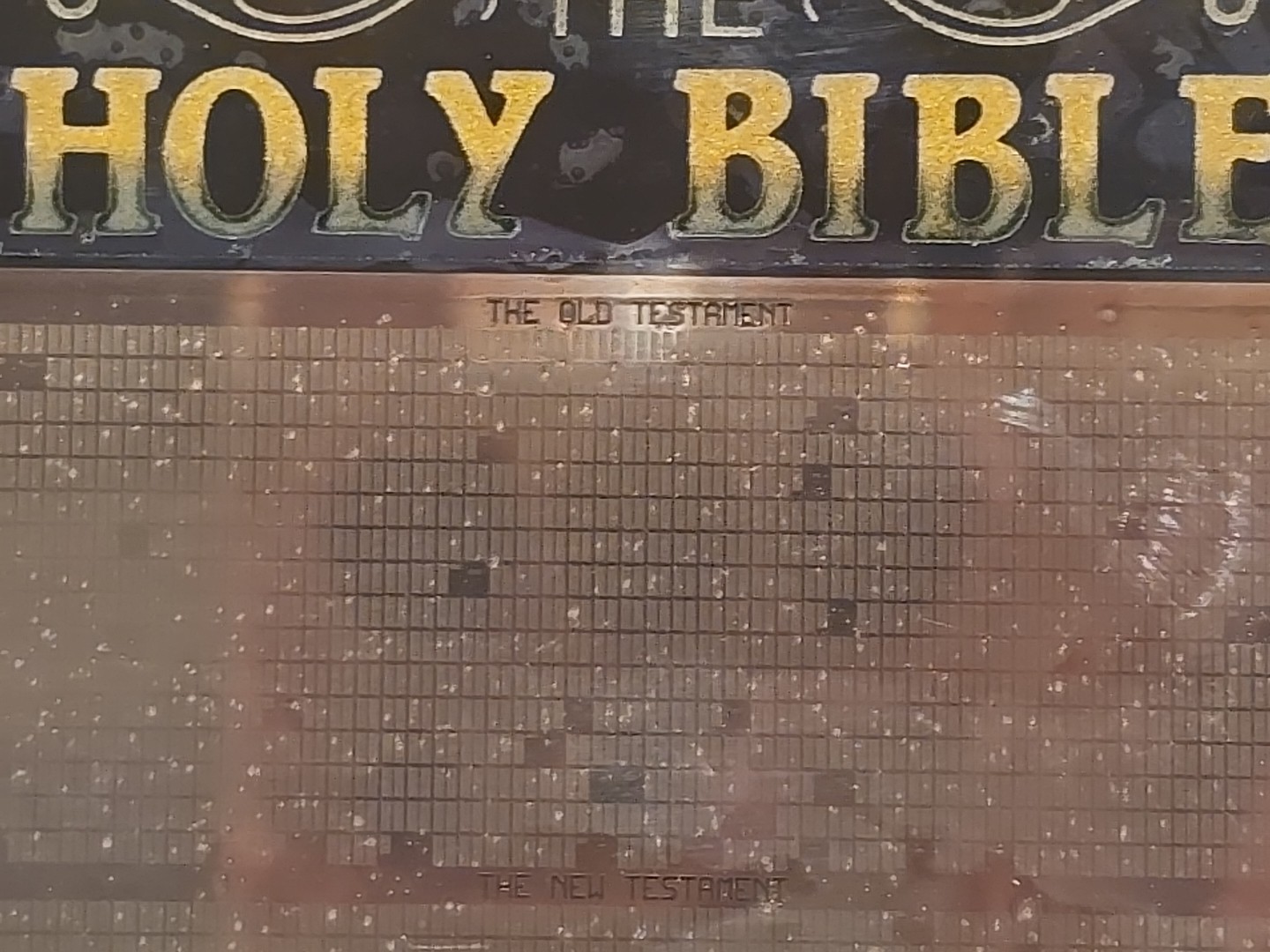 UNIQUE 1970 Holy Lunar Bible NCR Microform - Complete - NEW - King James Edition