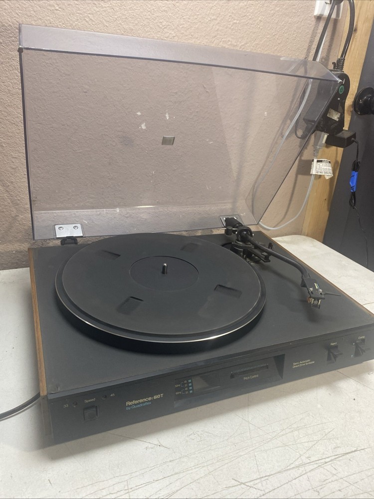 QUADRAFLEX REFERENCE 610T TURNTABLE / RECORD PLAYER (partly Working/read)