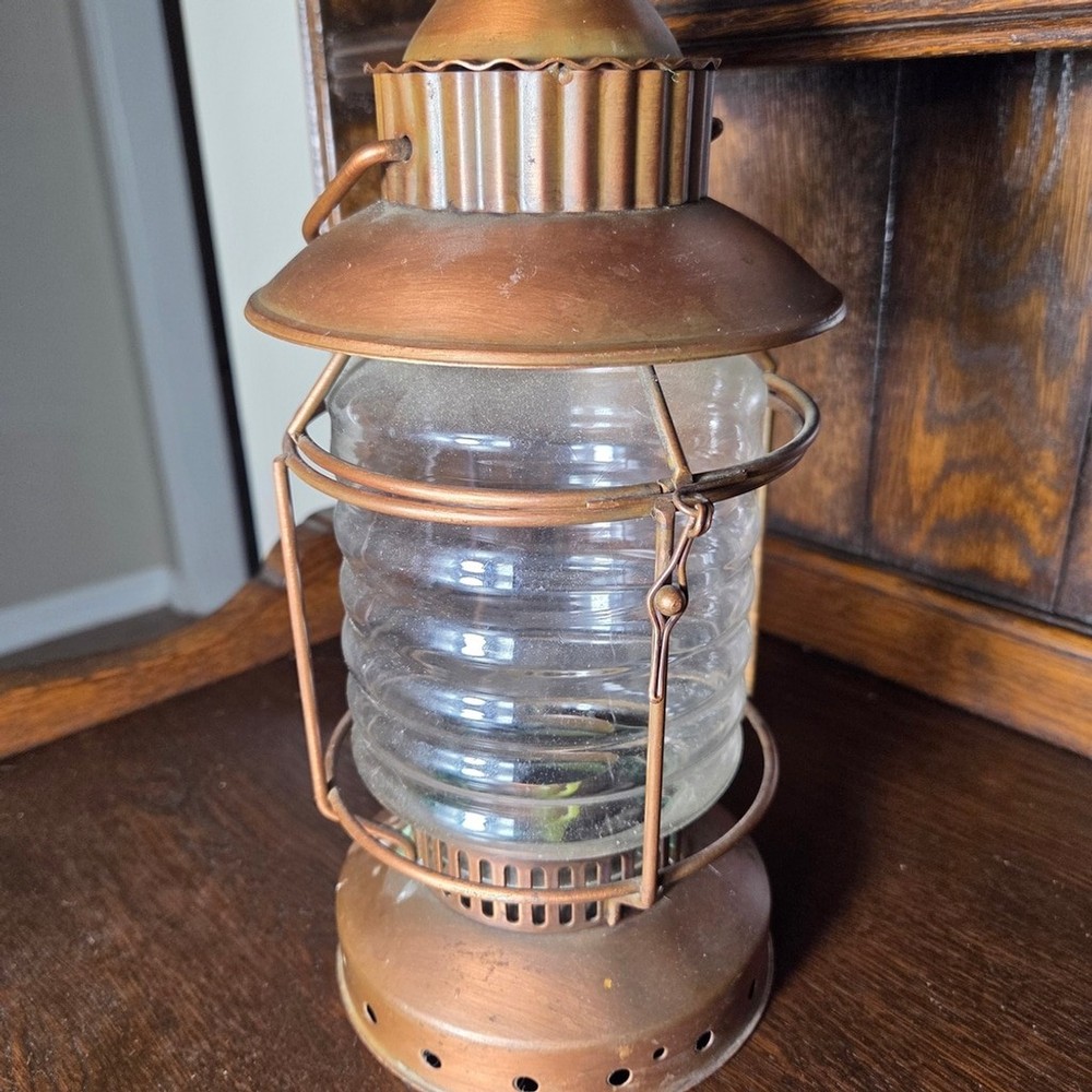 Rustic Brown Metal Lantern