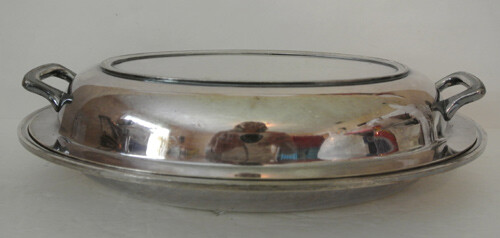 Poole Silver Co EPNS 1104 Buffet Covered Serving Dish Server Silverplated Plate