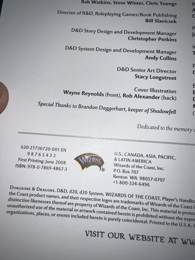 4TH EDITION CORE RULEBOOK COLLECTION Never Used 3 Book Set First Printing