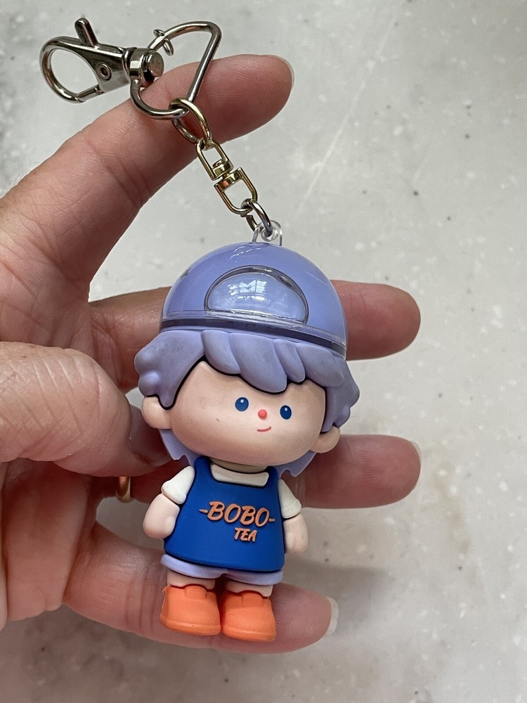 Bobo Tea Figure Keyring Bubble Tea Rare Bobo Boba
