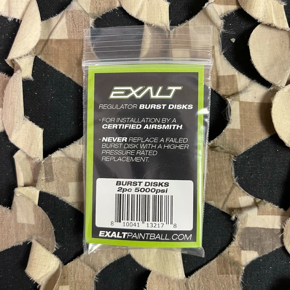 NEW Exalt Burst Disk - 2-Pack - 5000 PSI - Black