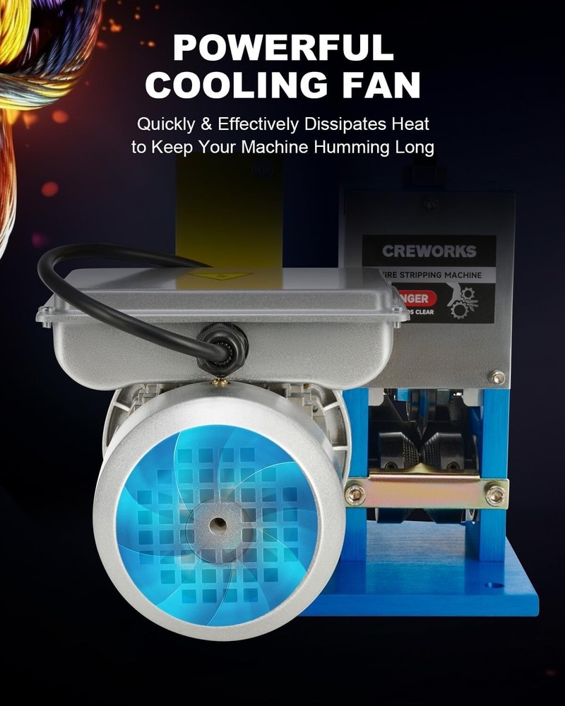 Electric Wire Stripper Machine, 0.06"-1" Automatic Wire Stripping Machine, Wi...