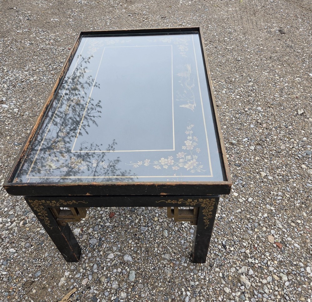 Gilded Chinoiserie Style Side Table