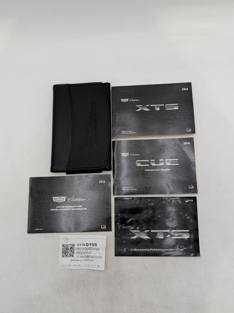 2016 Cadillac XTS Owners Manual Set Cue Navigation User Guide Books & Case