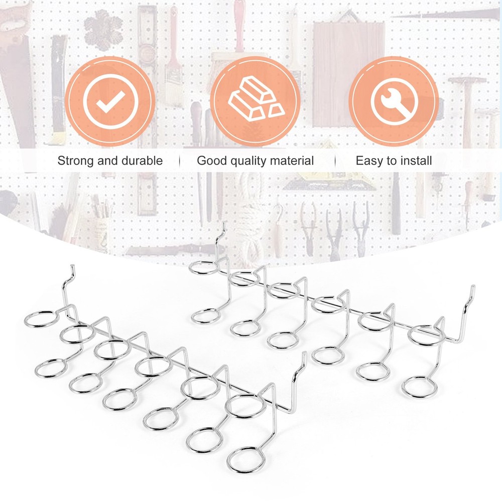 2 Pcs Screwdriver Holder Pegboard Multi-Tool Holder Accessory Pegboard2734