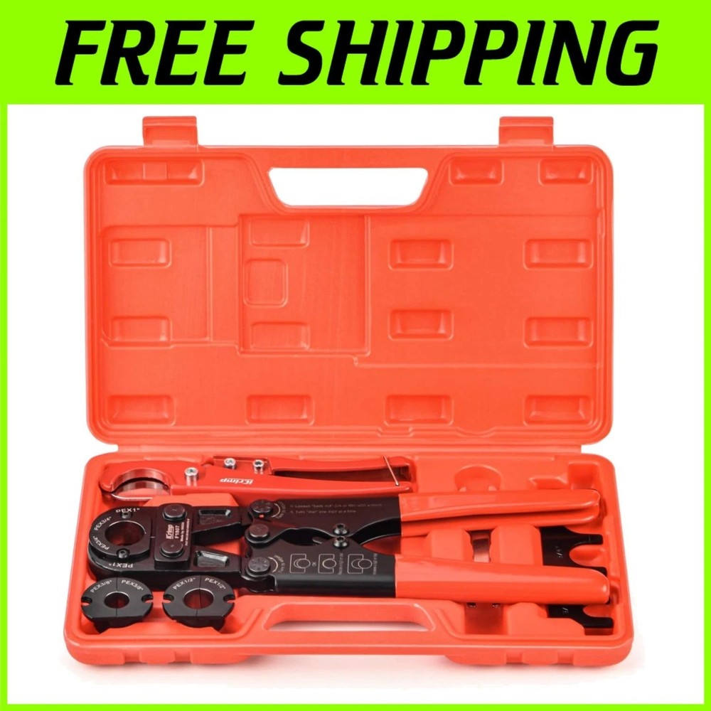 Portable Pex Pipe Crimper Set - Metal Construction