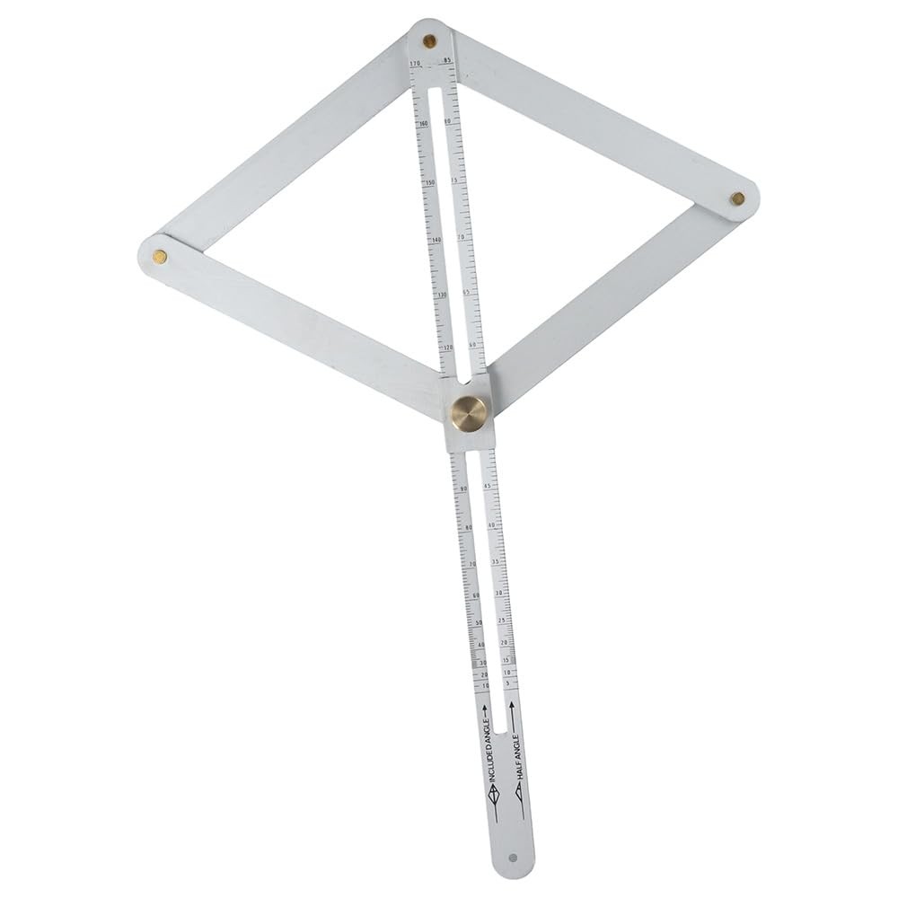 Corner Angle Finder, 0-170° Goniometer Ruler Construction Protractors Stainle...