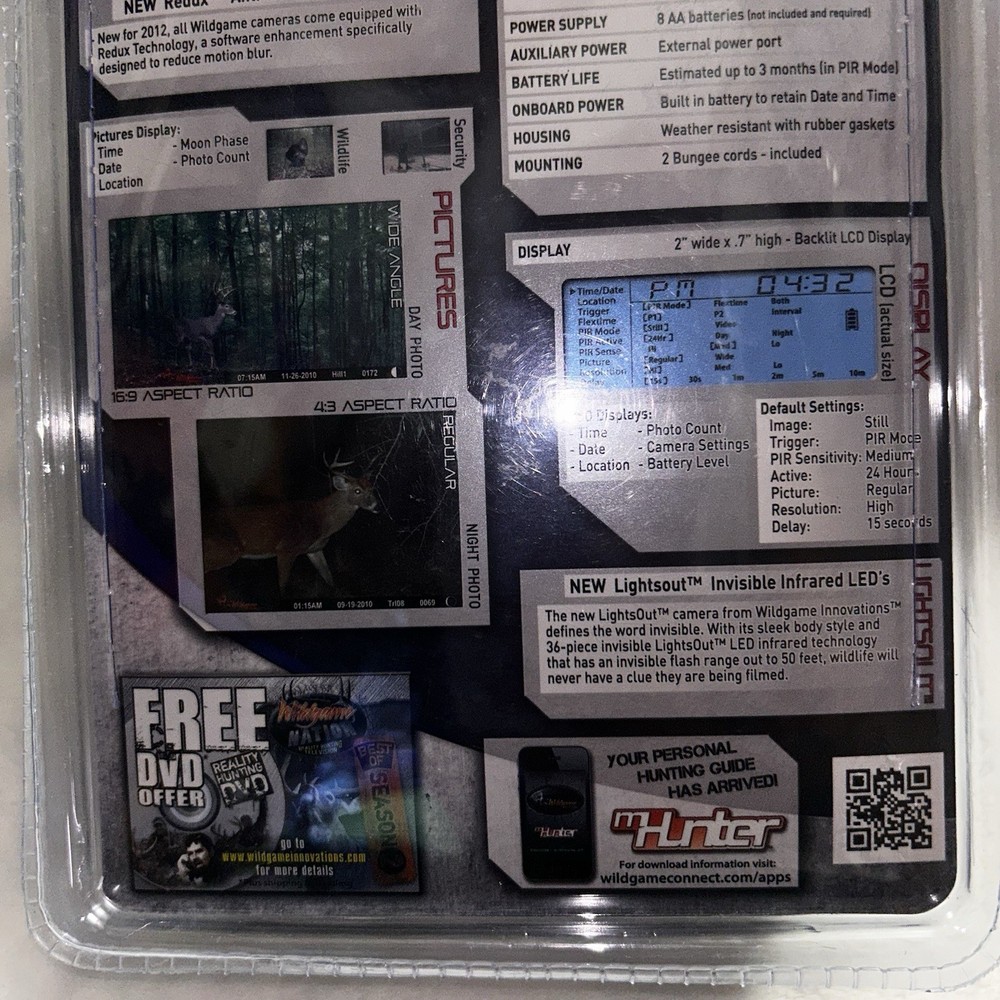 wildgame innovations Micro Lights Out Digital Scouting Camera/video Model W4B