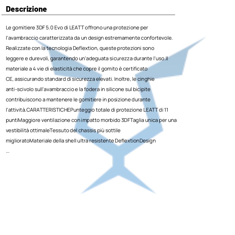 LEATT 3DF 5.0 Evo Motorcycle Elbow Pad Black CE Certification