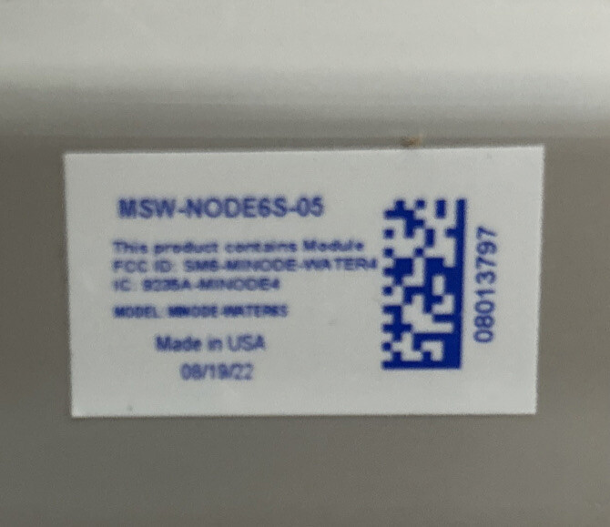 Mueller Water Meter Interface Unit MSW-NODE6S-05