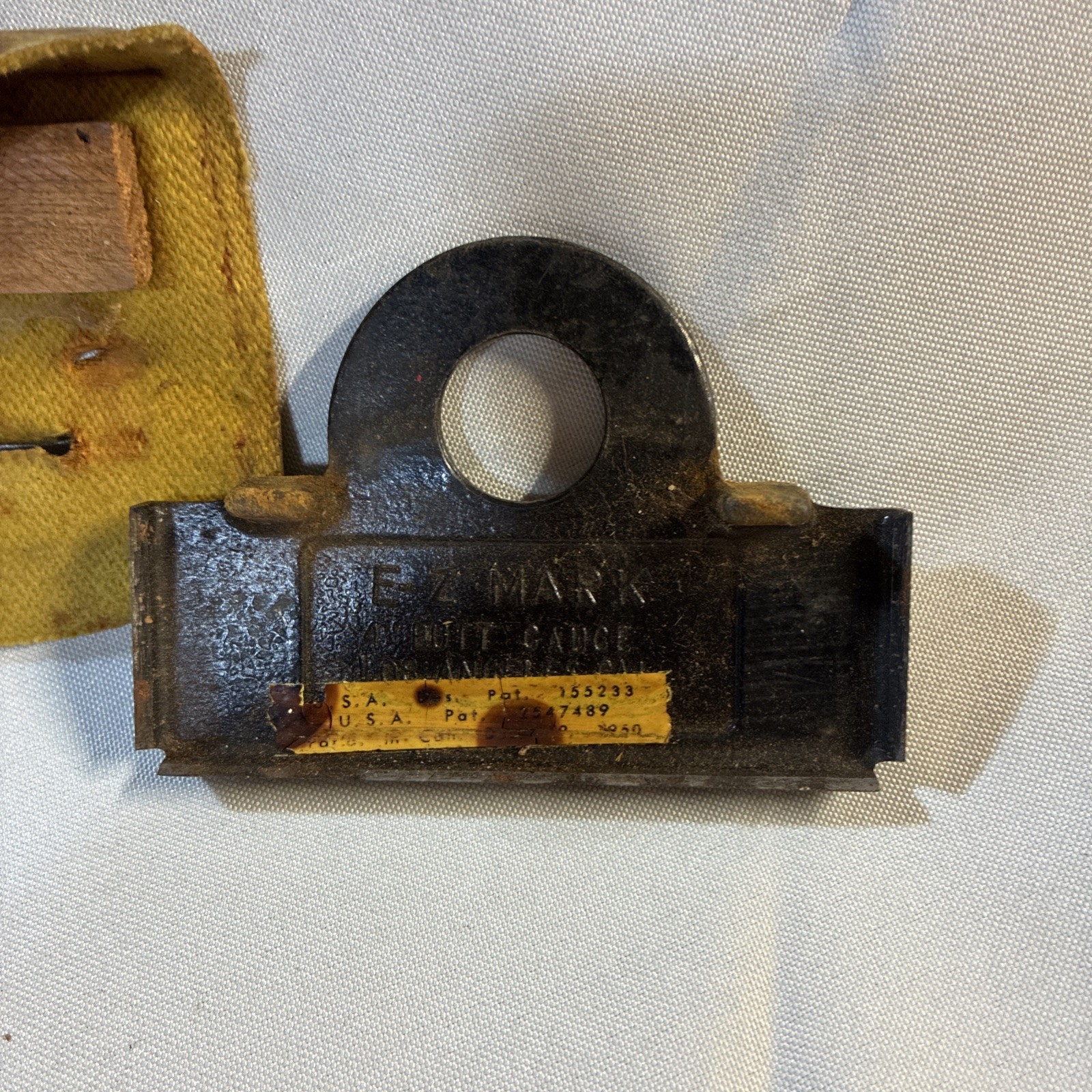 E-Z MARK 4 INCH BUTT GAUGE DOOR HINGE MARKER WITH CASE