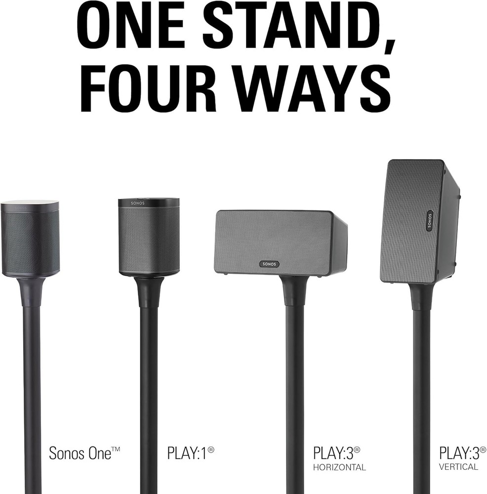 Sonos Wireless Speaker Stand Black Pair WSS22