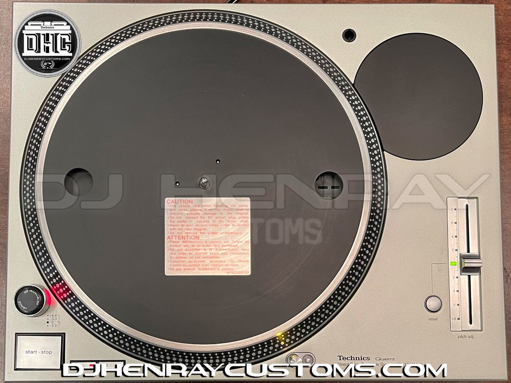 Original OEM Silver Technics SL1200 mk5 Phase ready removeable tone arm DHCplate