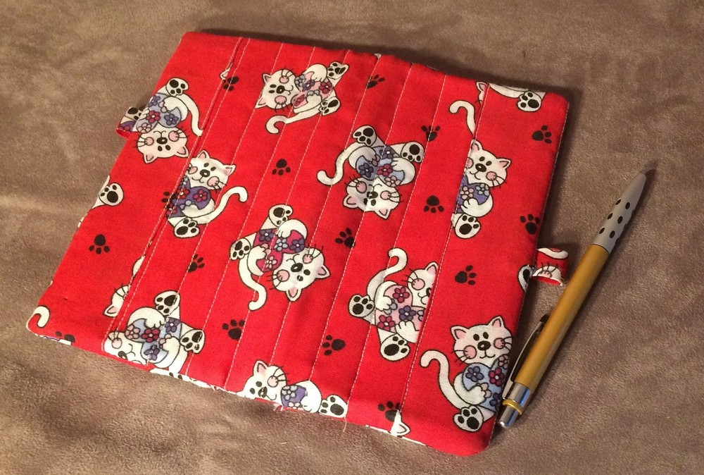 Quilted Fabric Checkbook Covers