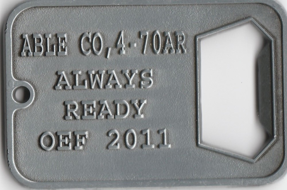 Able Co, 4-7AR challenge Coin 2 " DIA C-1
