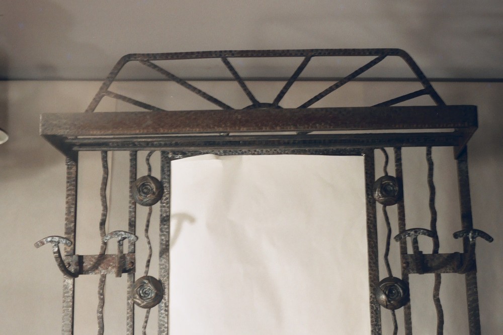 Art Deco Wrought Iron Hall Tree