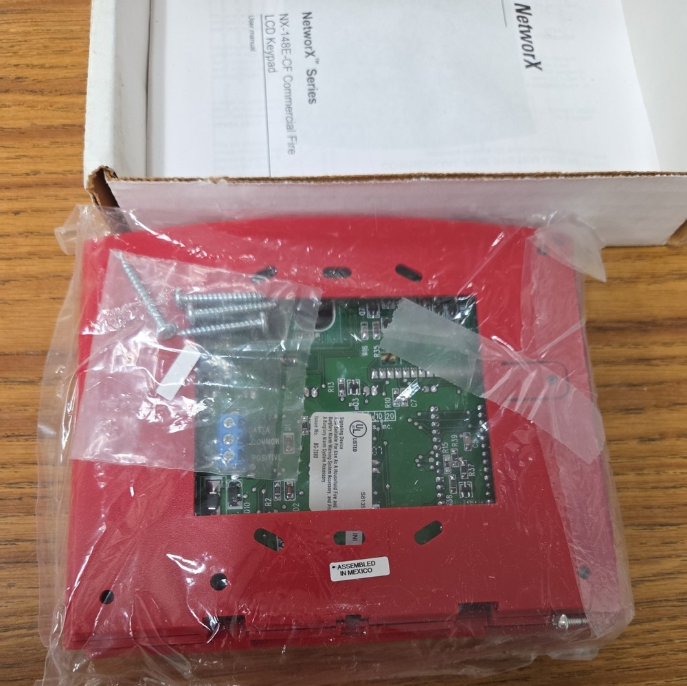 Interlogix GE Security NX-148E CF LCD Red 48 Zone Keypad