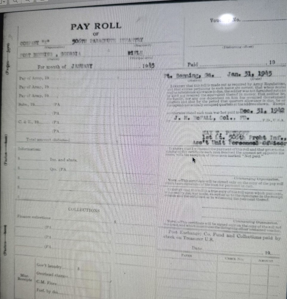 Ww2 506th Easy Company / 517th airborne paratrooper dog tag