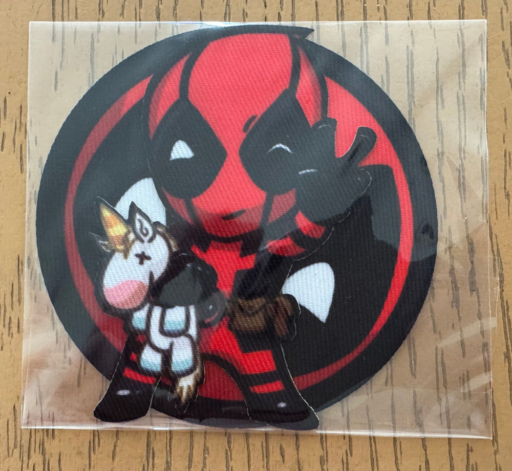 Deadpool Iron On Patch Set New Sealed Unicorn Doll Mask Marvel Fox 2018