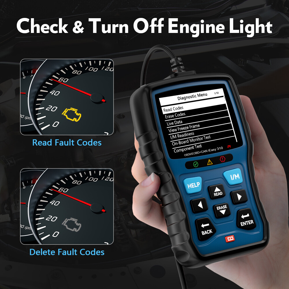 Vident 310Pro Auto OBD2 Diagnostic Scanner Fault Code Reader Engine Scan Tool