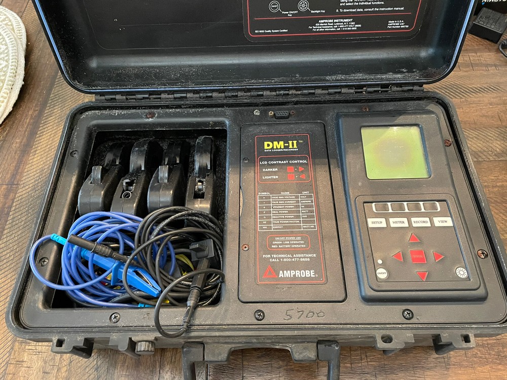 AMPROBE DM-II PRO Data Logger Recorder Ammeter / Voltmeter Amp  Power Meter