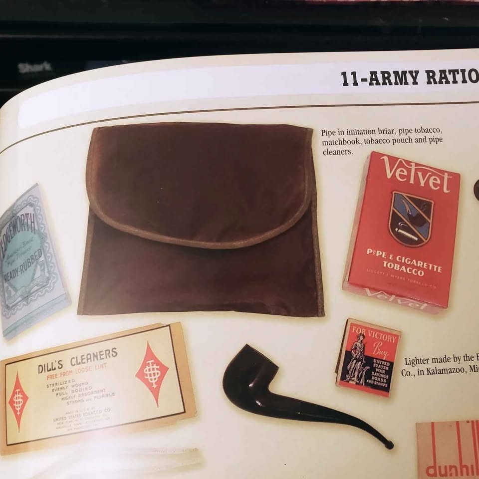 WWII US Military TOBACCO POUCH (empty). Plastic Lined, Reproduction