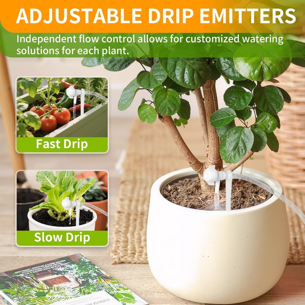 Automatic Plant Waterer Indoor Plant Watering Devices System, Self Drip Irrig...