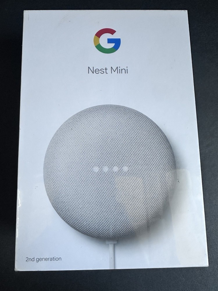 Google Nest Mini 2nd Gen Smart Speaker - Chalk