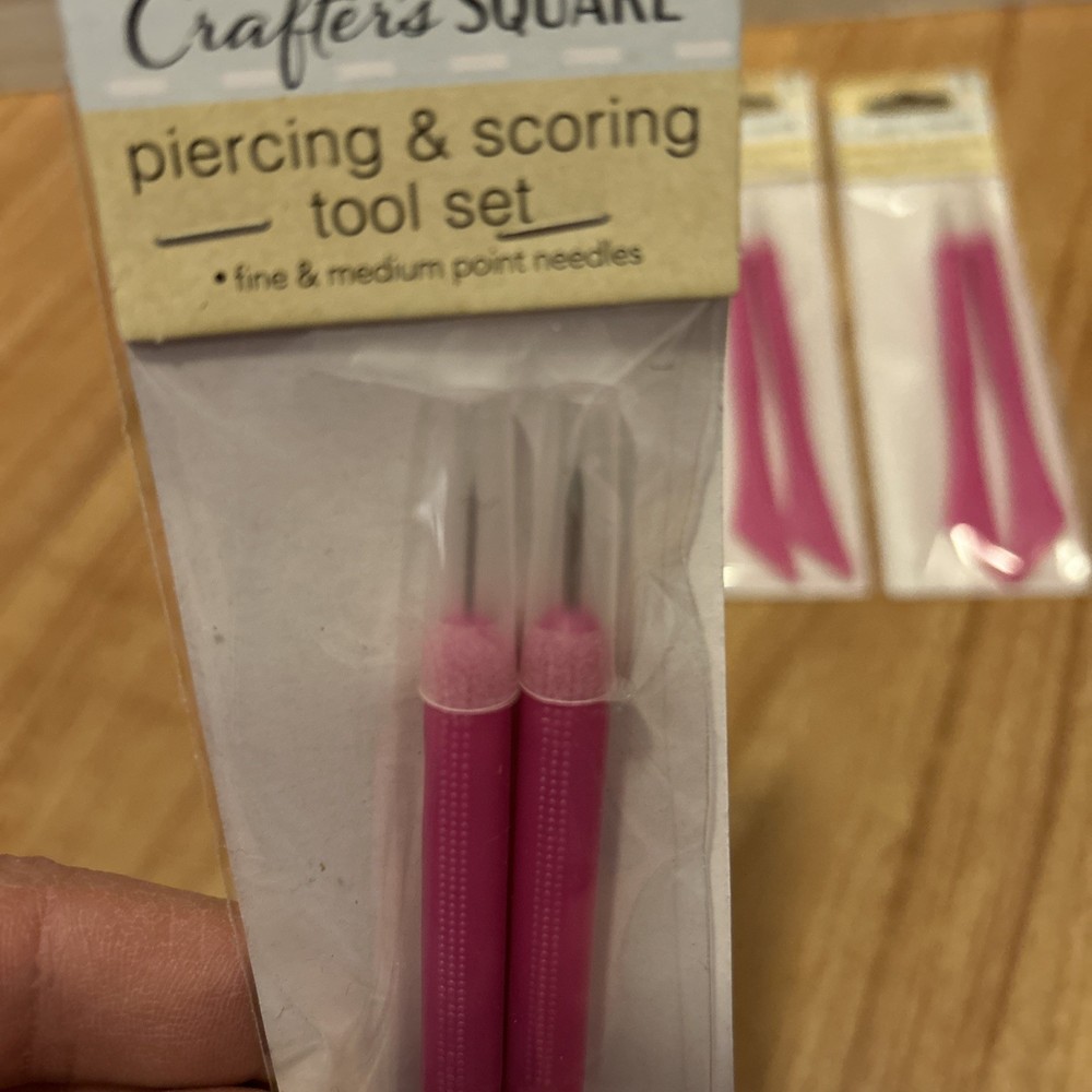 New 4 x 2 pieces Crafter's Square Piercing & Scoring tool set