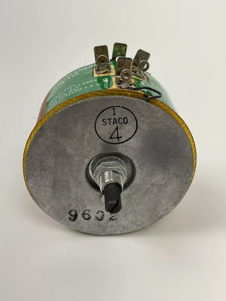171 Staco  Variable Transformer, Input 120V,1.75 Amp with Dial and Knob, tested