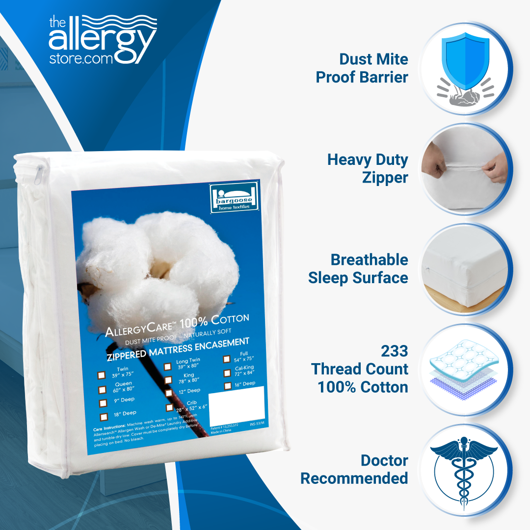 AllergyCare™ Dust Mite Proof Cotton Mattress Protectors
