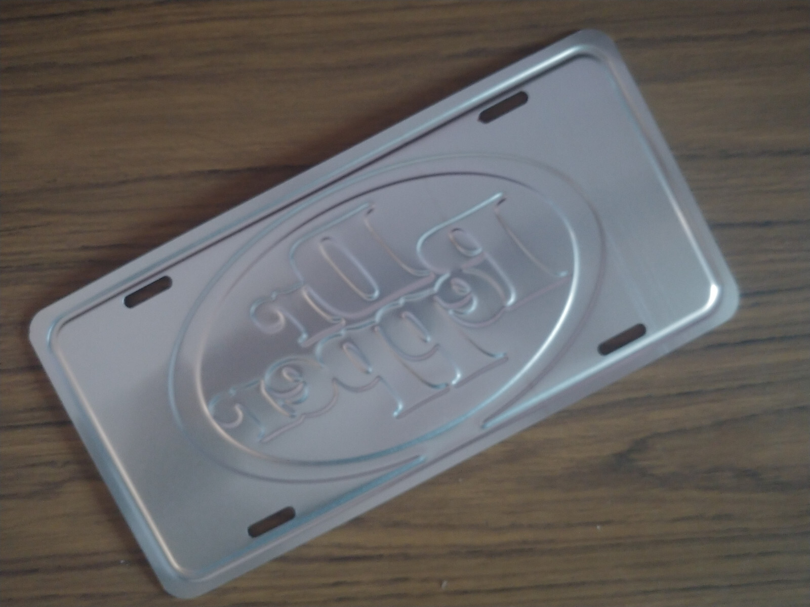 Vintage Dr Pepper License Plate Embossed Metal New Old Stock Soda #2157