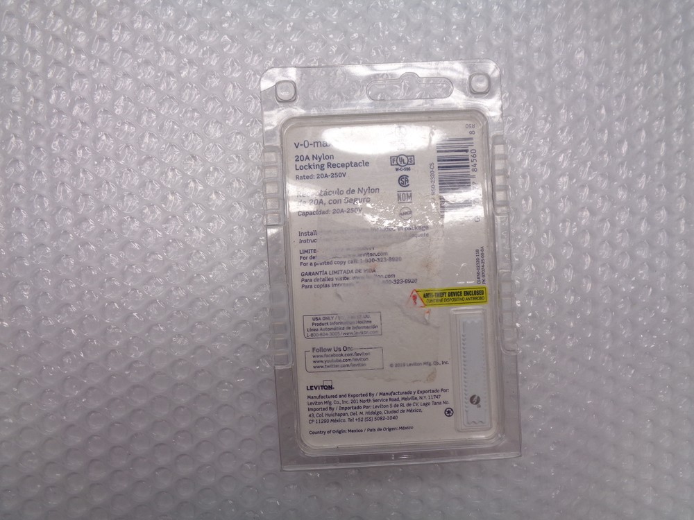 LEVITON 2320 RECEPTACLE OUTLET 250V NSMP