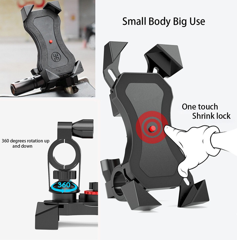 Universal Cell Phone Holder Bike Bicycle Mount Handlebar Install