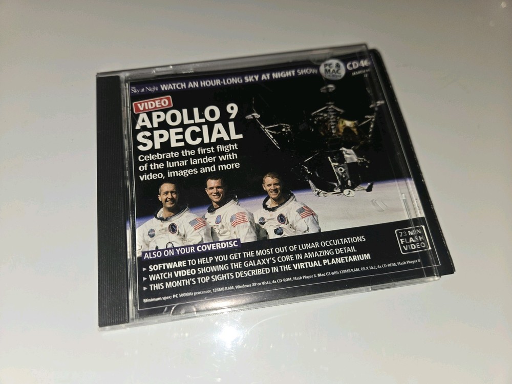 BBC Sky At Night  Video Apollo 9 Special CD-Rom