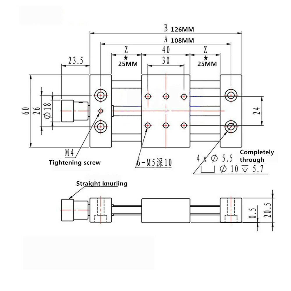 Z-axis Manual Column Lifting Platform Lab Optical Displacement Platform 50MM Y