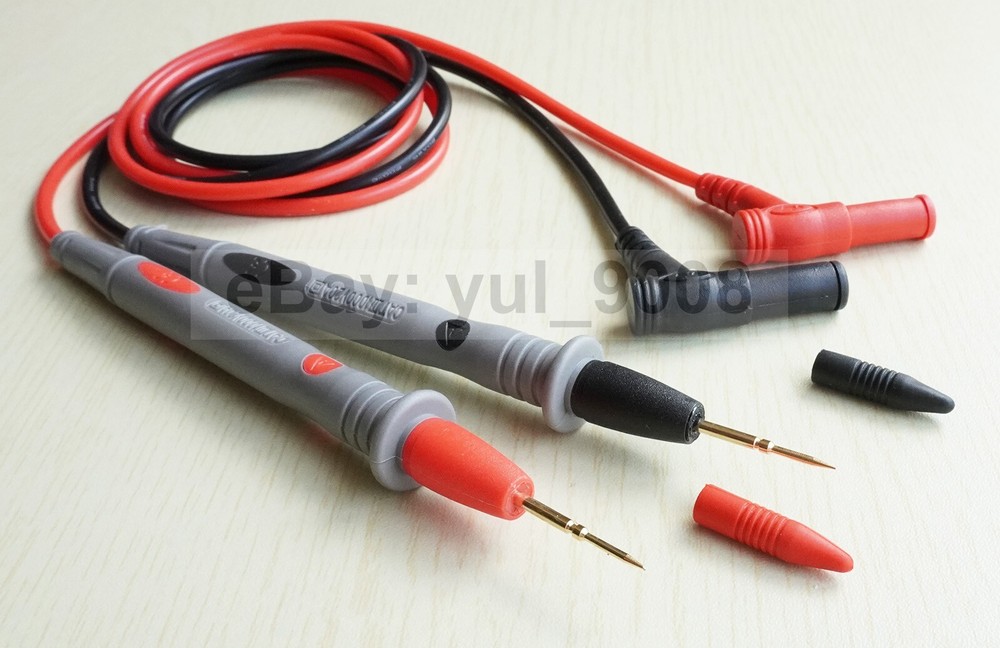 Multimeter Test Leads Kit Precision Sharp Probe Test Lead 1000V 10A + Soft Bag