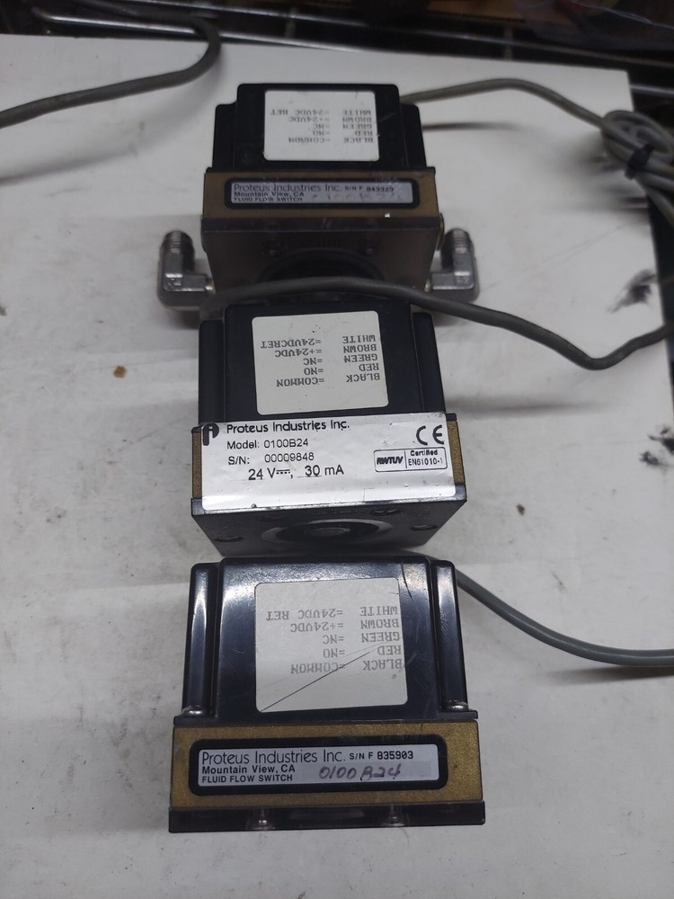 PROTEUS FLUID FLOW SWITCH 0100B24 4PC AVAILABLE MAKE OFFER B1 + B2