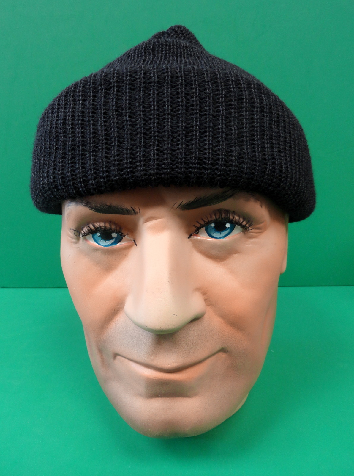 US NAVY BLACK WOOL WATCH CAP- GENUINE US MILITARY ISSUE